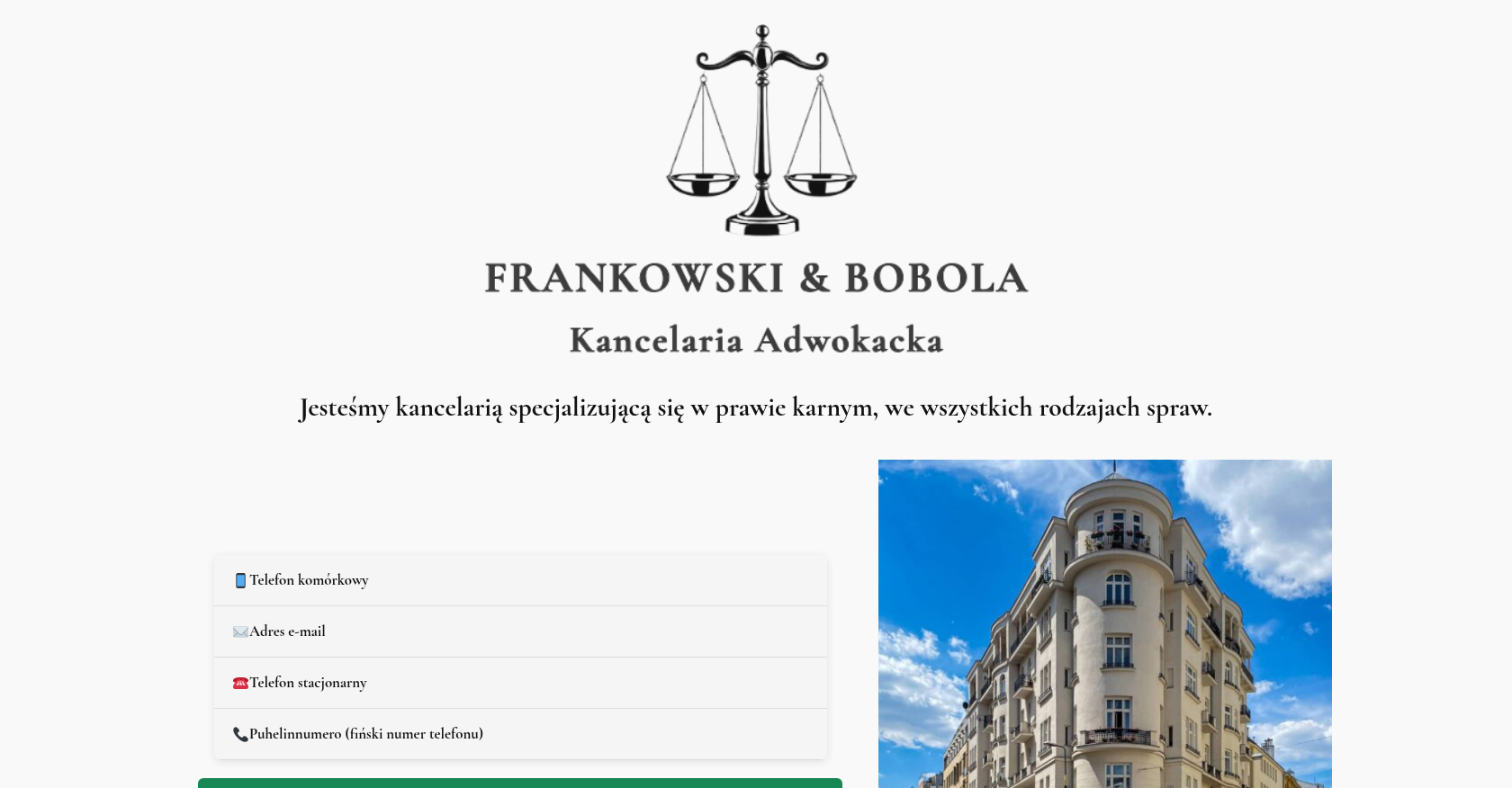 test seo dla frazy Frankowski 