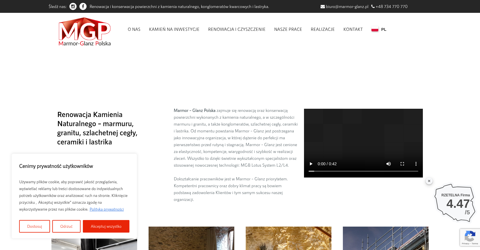 test seo dla frazy marmur 