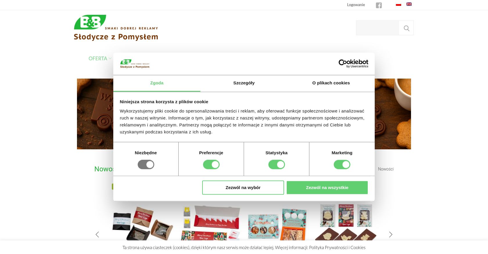 test seo dla frazy słodycze z logo 